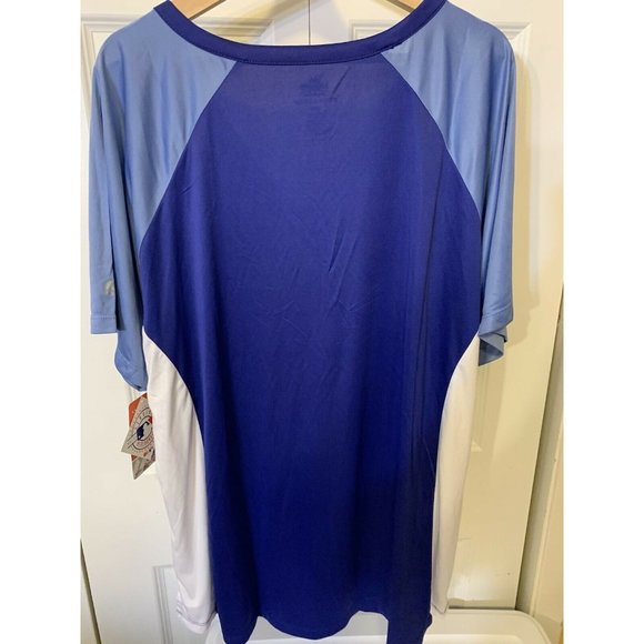 New Majestic Kansas City Royals Womens Sz 2X Diva Snap Shirt Blue $60‎ NWT - Picture 7 of 7